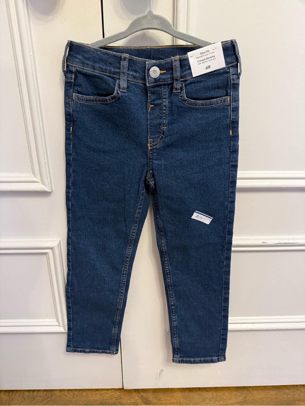 H&M Girls Dark Indigo Stretch Denim Jeans